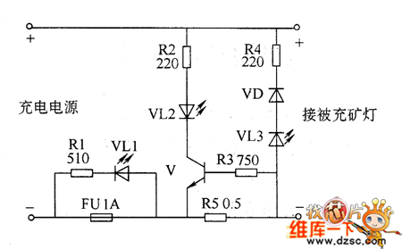 礦用充電指示器的電路圖