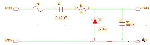 美的遙控電風(fēng)扇不能關(guān)機(jī)的維修電路圖