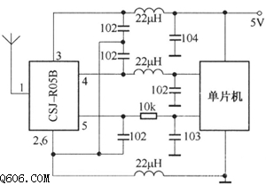 基于單片機(jī)控制CSJ-R05B電路圖